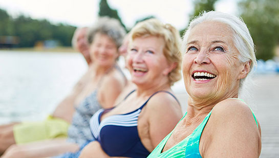 Group of senior woman happy and healthy after following lifestyle tips from San Francisco chiropractor